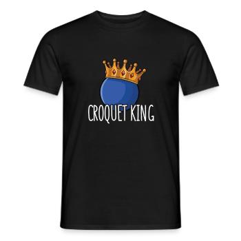 Croquet - Männer T-Shirt - Schwarz - Vorne - AI Model Male 178 light (178cm)