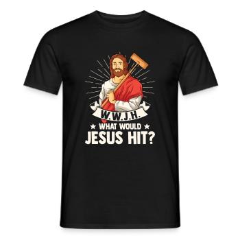 Croquet - Männer T-Shirt - Schwarz - Vorne - AI Model Male 178 light (178cm)