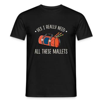 Croquet - Männer T-Shirt - Schwarz - Vorne - AI Model Male 178 light (178cm)
