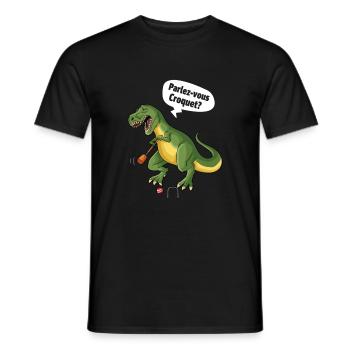 Croquet - Männer T-Shirt - Schwarz - Vorne - AI Model Male 178 light (178cm)