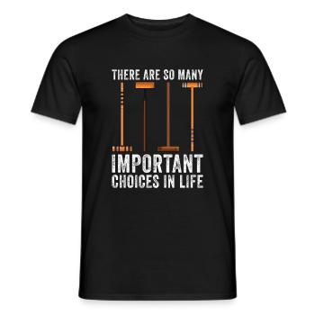 Croquet - Männer T-Shirt - Schwarz - Vorne - AI Model Male 178 light (178cm)