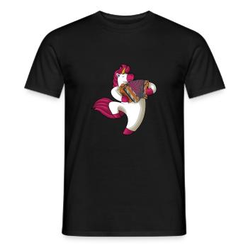 Steirische Harmonika Quetschn Ziachorgel - Männer T-Shirt - Schwarz - Vorne - AI Model Male 178 light (178cm)