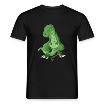 Lancer une hache - T-shirt homme - noir - Devant - AI Model Male 178 light (178cm)