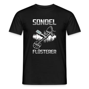 Sondeln - Männer T-Shirt - Schwarz - Vorne - AI Model Male 178 light (178cm)