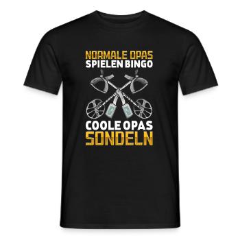 Sondeln - Männer T-Shirt - Schwarz - Vorne - AI Model Male 178 light (178cm)