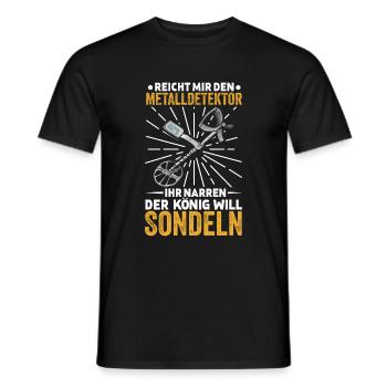 Sondeln - Männer T-Shirt - Schwarz - Vorne - AI Model Male 178 light (178cm)