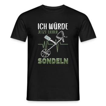 Sondeln - Männer T-Shirt - Schwarz - Vorne - AI Model Male 178 light (178cm)
