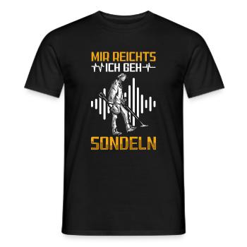 Sondeln - Männer T-Shirt - Schwarz - Vorne - AI Model Male 178 light (178cm)