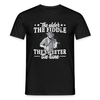Violon Violon Viola Cello Musicien Instrument - T-shirt homme - noir - Devant - AI Model Male 178 light (178cm)