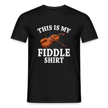 Geige Violine Viola Cello Musiker Instrument - Männer T-Shirt - Schwarz - Vorne - AI Model Male 178 light (178cm)