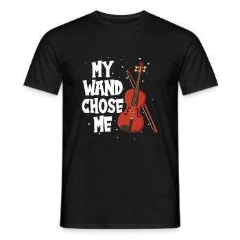 Geige Violine Viola Cello Musiker Instrument - Männer T-Shirt - Schwarz - Vorne - AI Model Male 178 light (178cm)