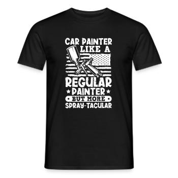 Peintre automobile Pulvérisateur Peintures - T-shirt homme - noir - Devant - AI Model Male 178 light (178cm)