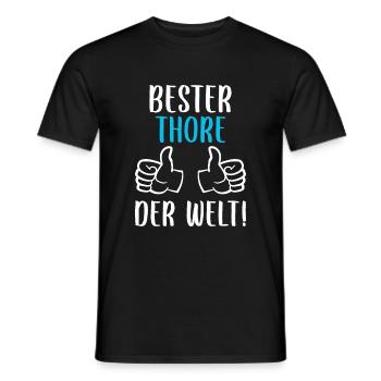 Thore Vorname Name Geburtstag - Männer T-Shirt - Schwarz - Vorne - AI Model Male 178 light (178cm)