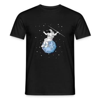 Speerwurfstrecker Leichtathletik Speerwerfer - Männer T-Shirt - Schwarz - Vorne - AI Model Male 178 light (178cm)