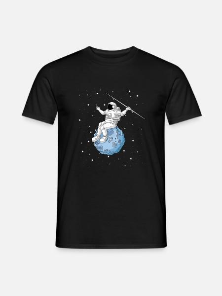 Speerwurfstrecker Leichtathletik Speerwerfer - Männer T-Shirt - Schwarz