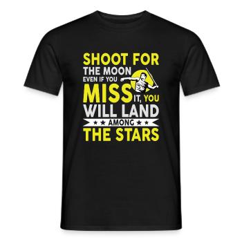 Speerwurfstrecker Leichtathletik Speerwerfer - Männer T-Shirt - Schwarz - Vorne - AI Model Male 178 light (178cm)