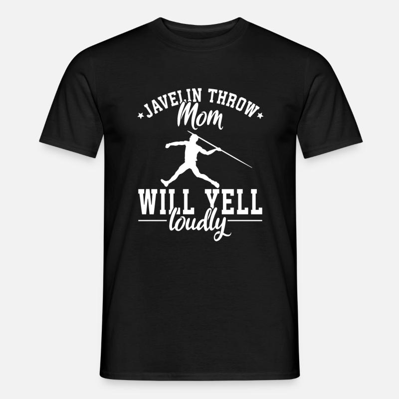 Speerwurfstrecker Leichtathletik Speerwerfer - Männer T-Shirt - Schwarz