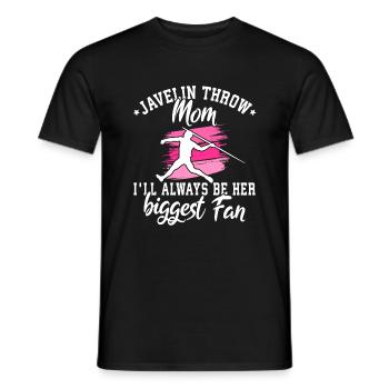 Speerwurfstrecker Leichtathletik Speerwerfer - Männer T-Shirt - Schwarz - Vorne - AI Model Male 178 light (178cm)
