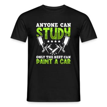 Peintre automobile Pulvérisateur Peintures - T-shirt homme - noir - Devant - AI Model Male 178 light (178cm)