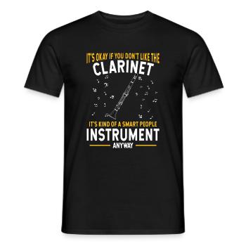 Clarinettiste Musiciens d’orchestre - T-shirt homme - noir - Devant - AI Model Male 178 light (178cm)