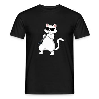 Klarinette Player Orchestra Musiker - Männer T-Shirt - Schwarz - Vorne - AI Model Male 178 light (178cm)