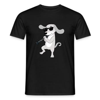 Clarinet Player Orchestra Musicians - Men's T-Shirt - black - Front - AI Model Male 178 light (178cm)