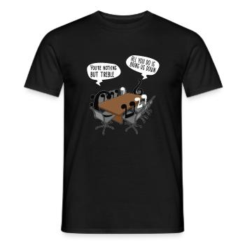 Klarinette Player Orchestra Musiker - Männer T-Shirt - Schwarz - Vorne - AI Model Male 178 light (178cm)