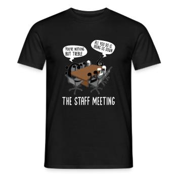 Clarinettiste Musiciens d’orchestre - T-shirt homme - noir - Devant - AI Model Male 178 light (178cm)