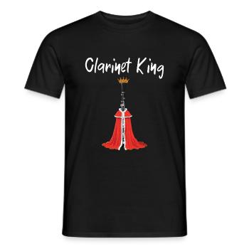 Clarinettiste Musiciens d’orchestre - T-shirt homme - noir - Devant - AI Model Male 178 light (178cm)