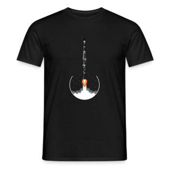 Clarinet Player Orchestra Musicians - Men's T-Shirt - black - Front - AI Model Male 178 light (178cm)