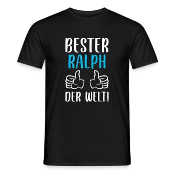 Ralph Vorname Name Geburtstag - Männer T-Shirt - Schwarz - Vorne - AI Model Male 178 light (178cm)