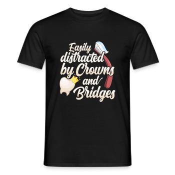 Assistant de laboratoire dentaire Assistant de laboratoire dentaire - T-shirt homme - noir - Devant - AI Model Male 178 light (178cm)