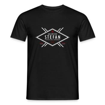 Grillmeister Stefan Vorname Name - Männer T-Shirt - Schwarz - Vorne - AI Model Male 178 light (178cm)
