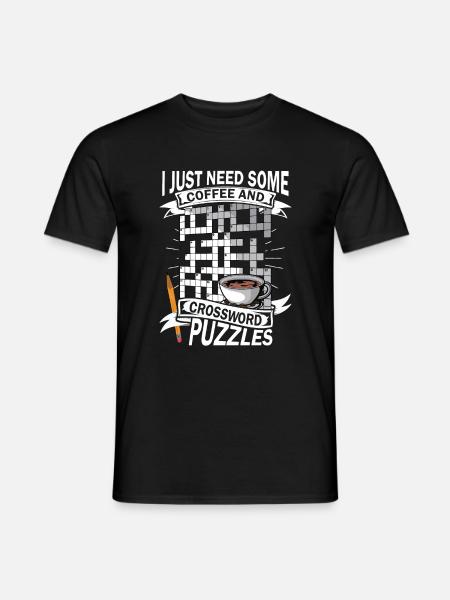 Solve crossword puzzles - Men's T-Shirt - black