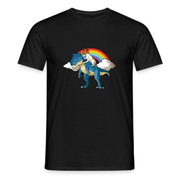 Glatthaar Foxterrier Hund - Männer T-Shirt - Schwarz - Vorne - AI Model Male 178 light (178cm)