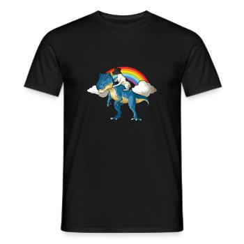 Glatthaar Foxterrier Hund - Männer T-Shirt - Schwarz - Vorne - AI Model Male 178 light (178cm)
