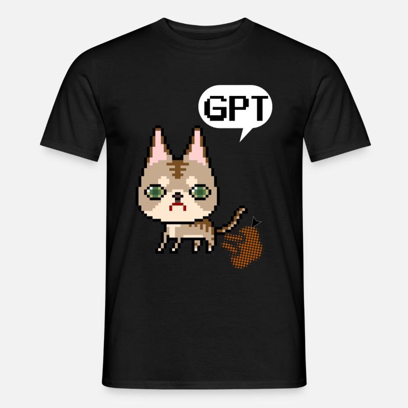 Chat GPT Zitat Humor künstliche Intelligenz - Männer T-Shirt - Schwarz