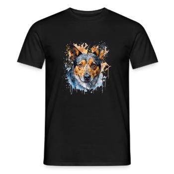 Bouvier australien - T-shirt homme - noir - Devant - AI Model Male 178 light (178cm)