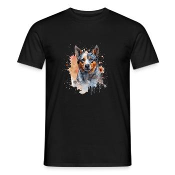 Bouvier australien - T-shirt homme - noir - Devant - AI Model Male 178 light (178cm)