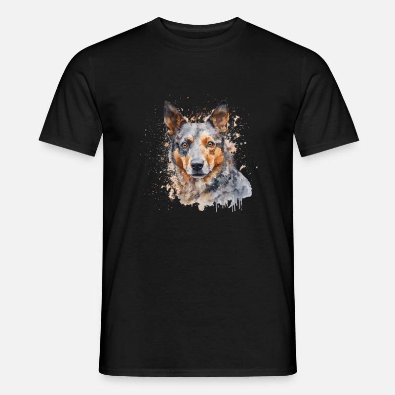 Australian Cattle Dog - Männer T-Shirt - Schwarz