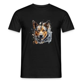 Bouvier australien - T-shirt homme - noir - Devant - AI Model Male 178 light (178cm)