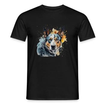 Bouvier australien - T-shirt homme - noir - Devant - AI Model Male 178 light (178cm)
