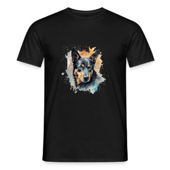 Kelpie australien - T-shirt homme - noir - Devant - AI Model Male 178 light (178cm)