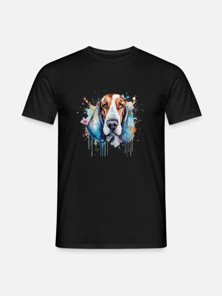 Basset Hound - T-shirt homme - noir