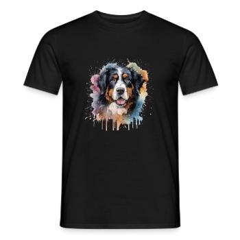 Bouvier bernois - T-shirt homme - noir - Devant - AI Model Male 178 light (178cm)
