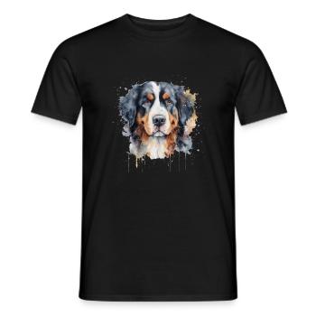 Bouvier bernois - T-shirt homme - noir - Devant - AI Model Male 178 light (178cm)