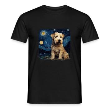 Bolonka Zwetna Van gogh nuit étoilée - T-shirt homme - noir - Devant - AI Model Male 178 light (178cm)