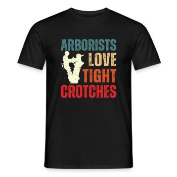 Bûcheron tronçonneuse arboriste - T-shirt homme - noir - Devant - AI Model Male 178 light (178cm)
