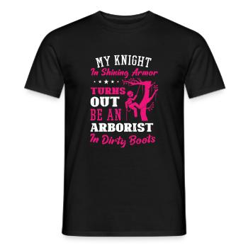 Holzfäller Kettensäge Arborist - Männer T-Shirt - Schwarz - Vorne - AI Model Male 178 light (178cm)