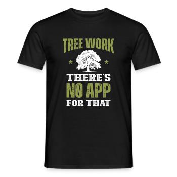 Holzfäller Kettensäge Arborist - Männer T-Shirt - Schwarz - Vorne - AI Model Male 178 light (178cm)
